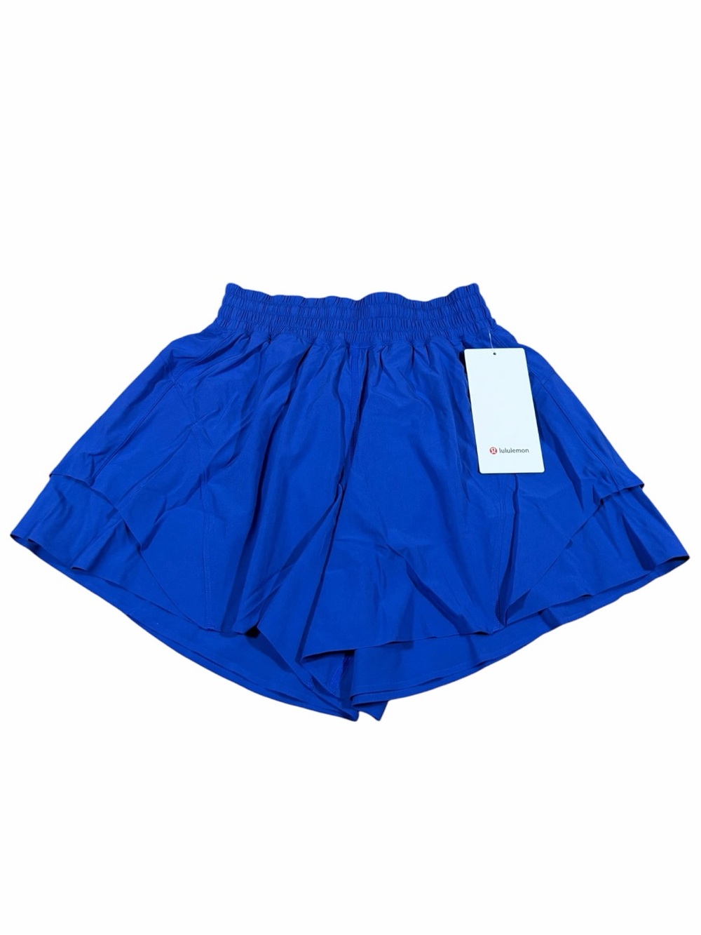 NWT Lululemon Shake It Out High-Rise Running Short 4" (Beach Ball Blue) Size XS
